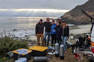 Reef Check Staff working on the project