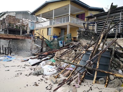 storm damage in Malaysia