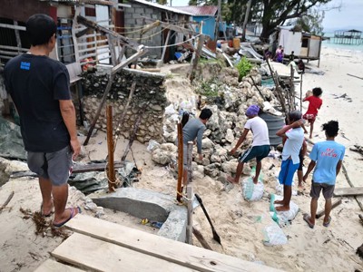 storm damage in Malaysia