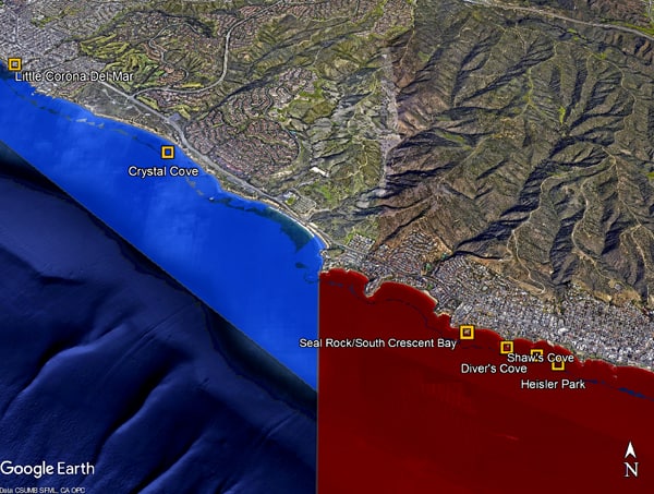 Reef Check sites impacted by oil spill
